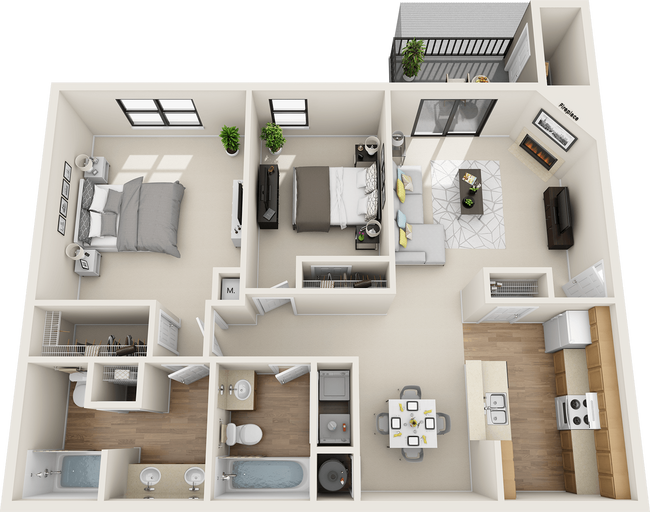 Floorplan - St. Johns Forest Apartments