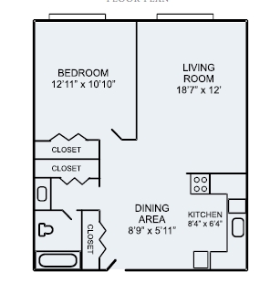 1BR/1BA - Terrace Arms Apartments