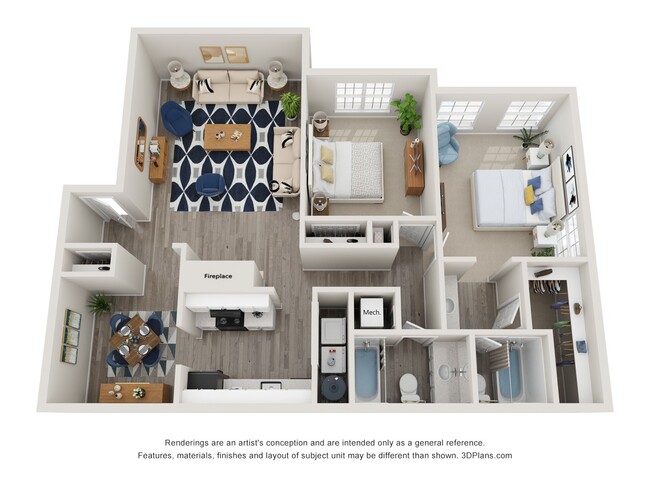 Floorplan - Twin Springs Apartments