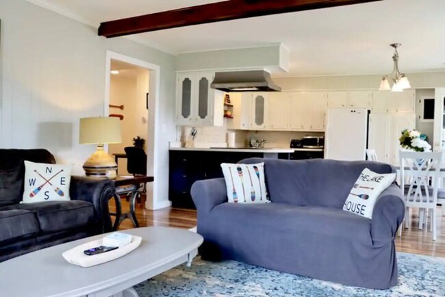 The living room opens up into the kitchen/dinning room area - 410 Jefferson St
