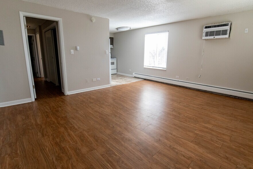 1 BR, 1 BA (Large) - Living Room - Parkside at Lowry
