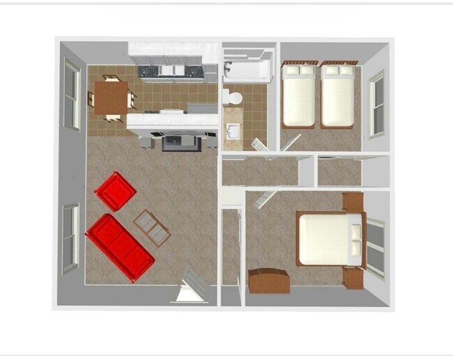 Floorplan - 229 Woodruff Apartments