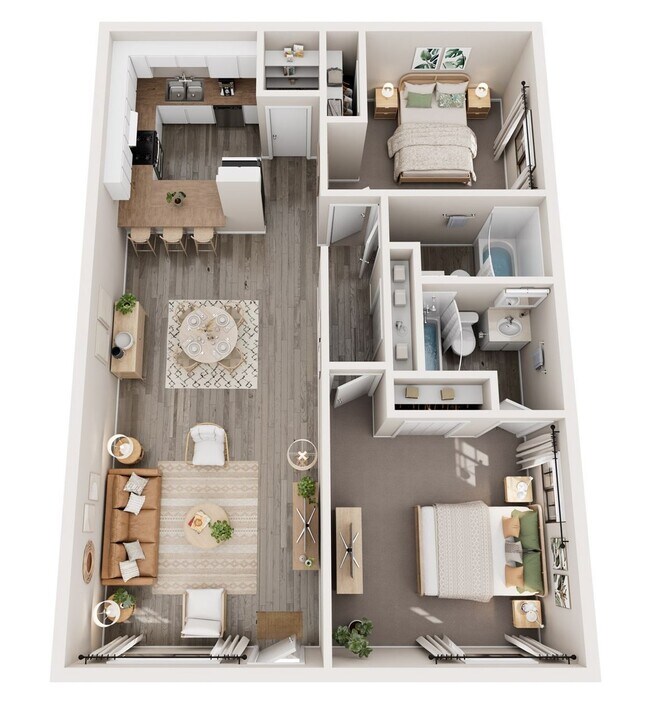 Floorplan - Oak Park Apartments