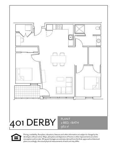 Floorplan F - 401 Derby