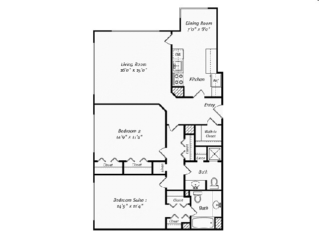 2BR/2BA - Avalon Sunset Towers