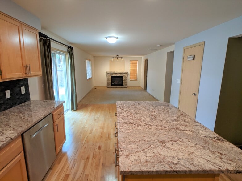 Family room with gas fireplace - 1908 Dayton Ave NE