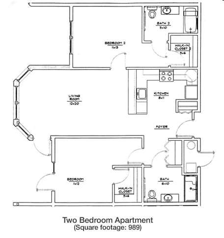 2BR/2BA - Gardens at Northgate