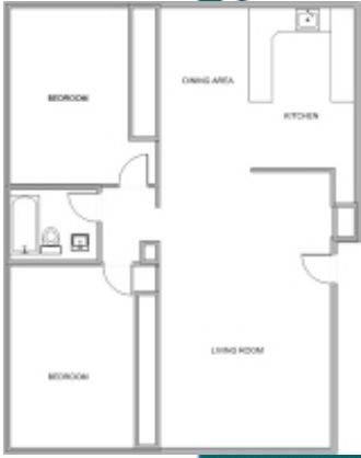 2BR/2BA - Chelsea Court Apartments