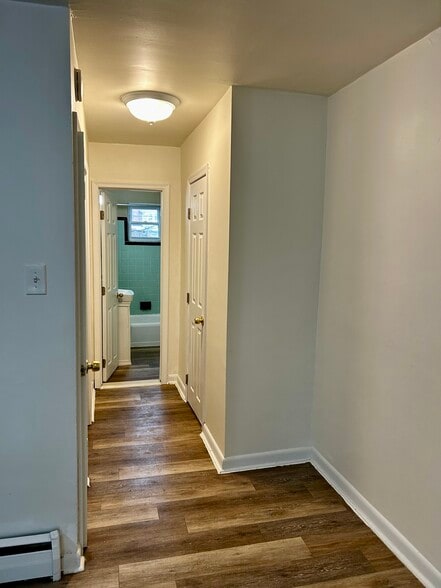 Hallway area leading to bathroom, Includes utility closet and hall closed - 6008 N 12th St