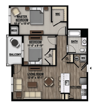 Floorplan - Parc at Princeton Junction