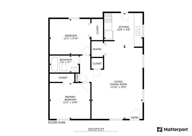 Floorplan - City Walk Villas | 1 & 2 Bedroom Apartments in Mount Dora, FL