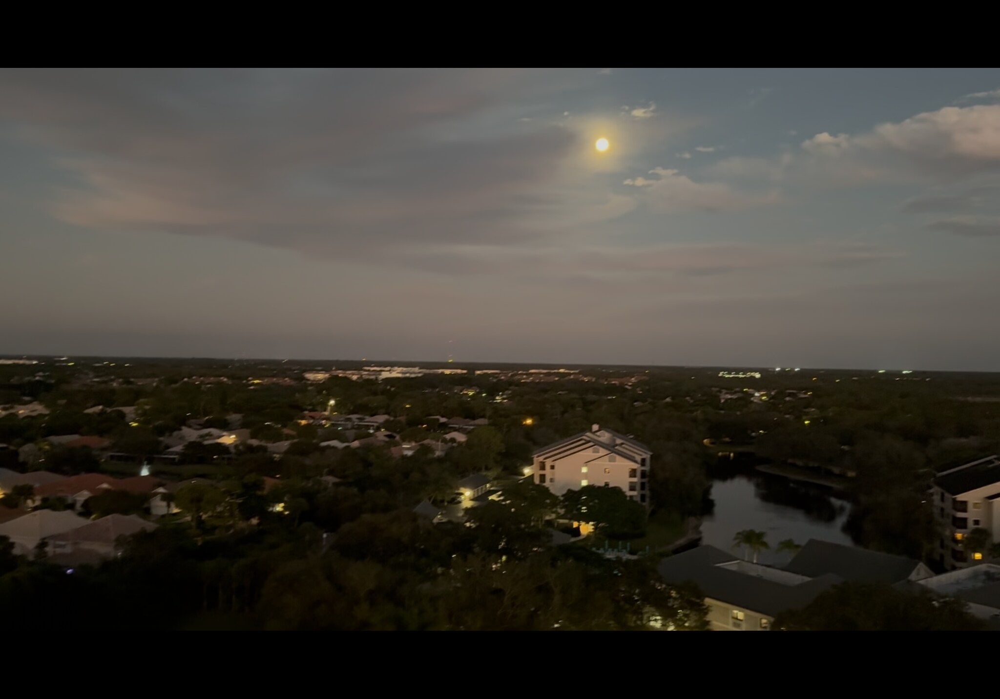Night view from East facing balcony - 1001 Arbor Lake Dr