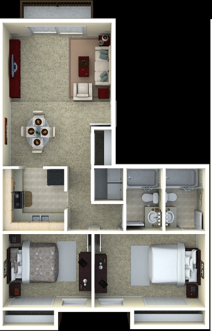 2BR/2BA - Avistele at Andalusia