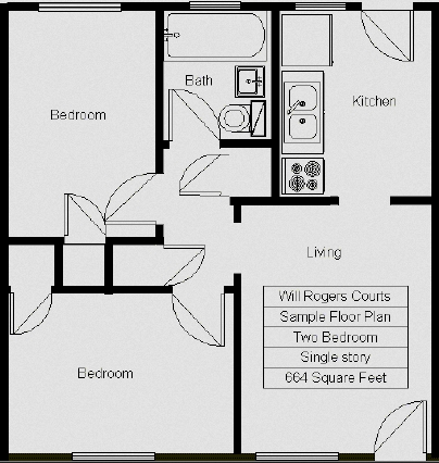 Floorplan - Will Rogers Courts