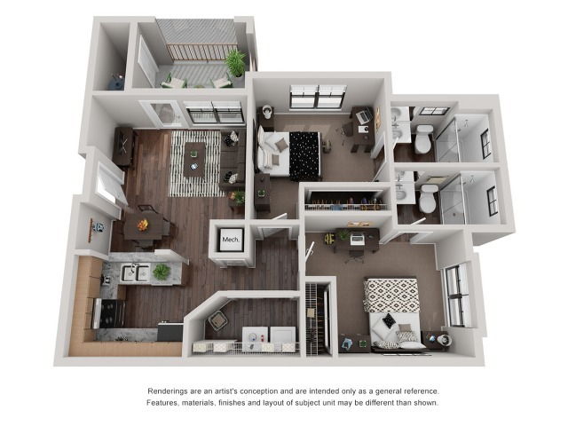 unit layout - 211 North Ave