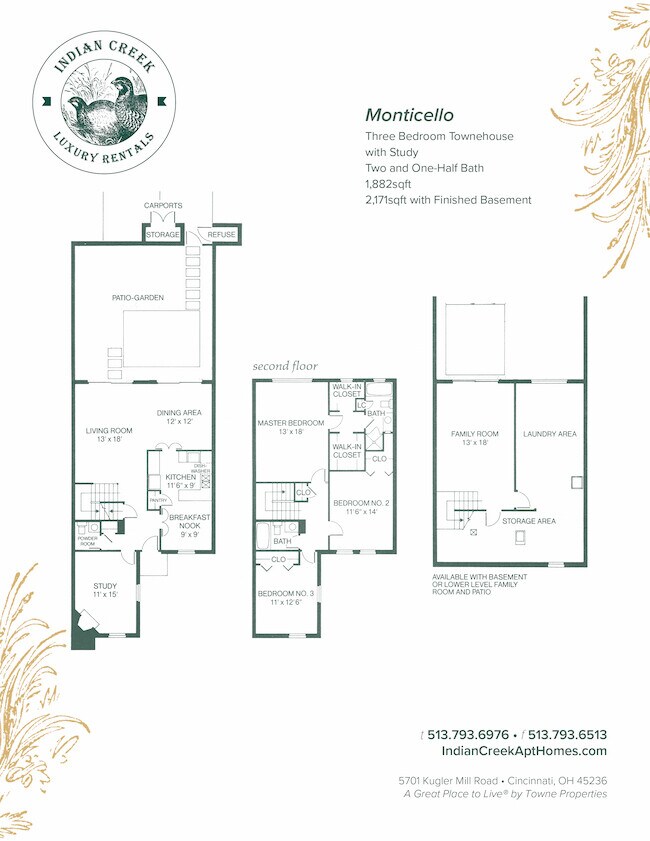 Floorplan - Indian Creek Apartments and Townhomes