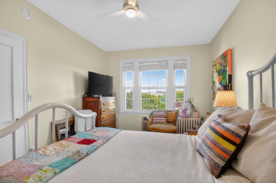 Bedroom with view of National Cathedral - 2032 Belmont Rd NW