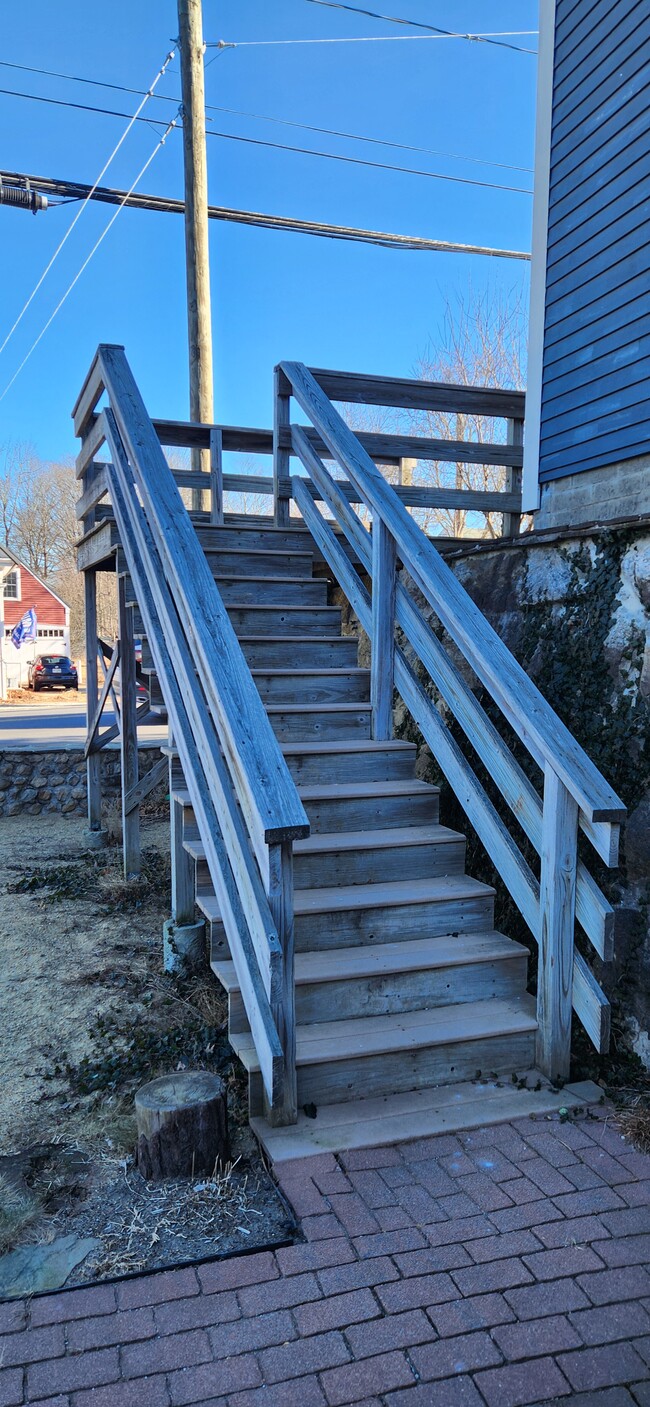 Stairs from backyard (parking lot) - 1 Old Manchester Rd