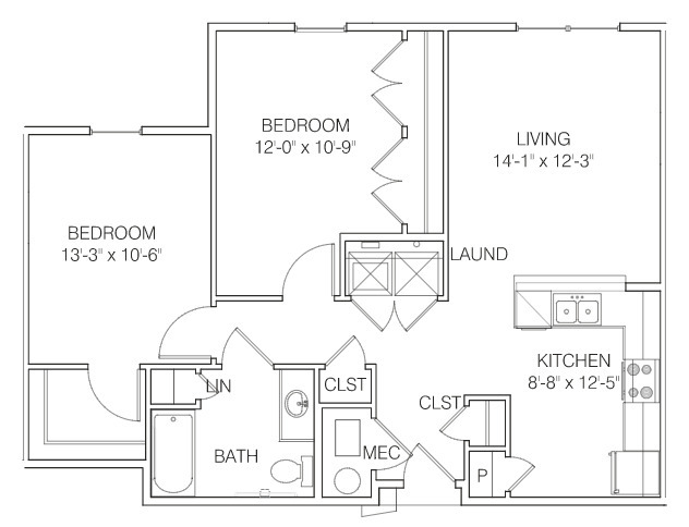 Floorplan - Tipton Senior Apartments