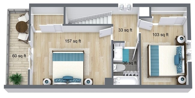 Floorplan - The Waverly Cottages