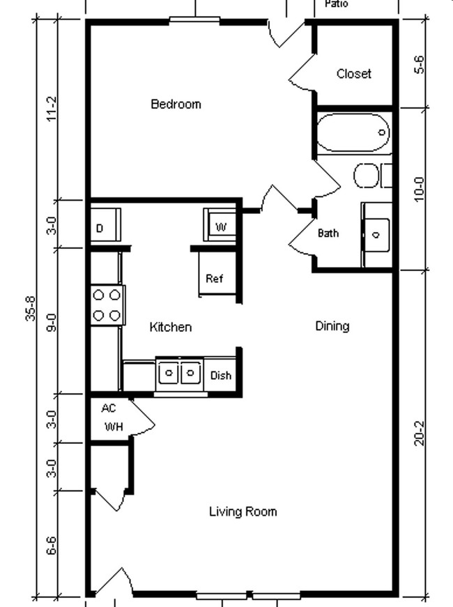 1BR/1BA - Tree Tops Villas