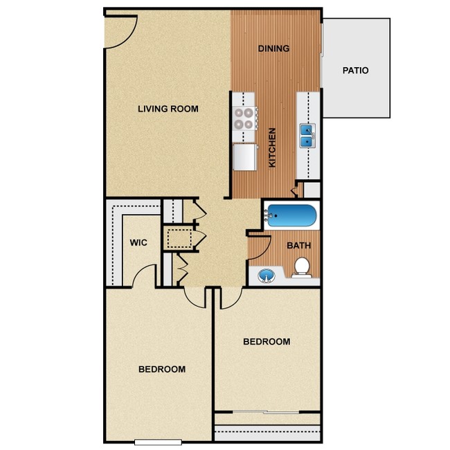 PlanB750.png - Normandy Apartment Homes