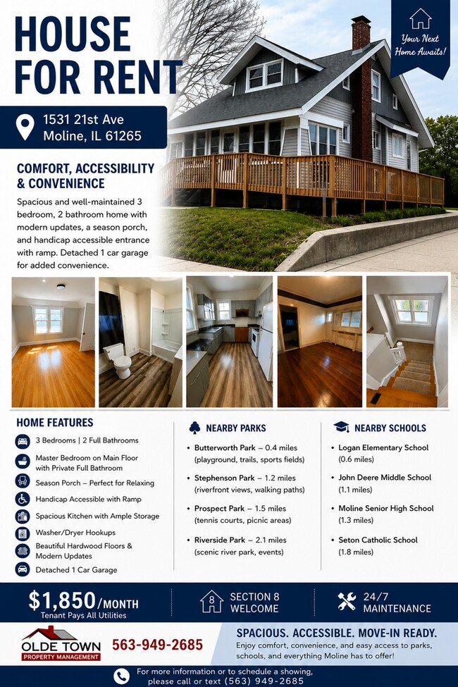 Building Photo - Beautiful home for rent in the heart of Moline