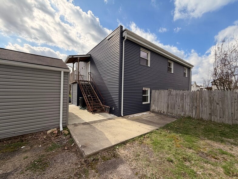 Back stairs and patio - 214 Perry St