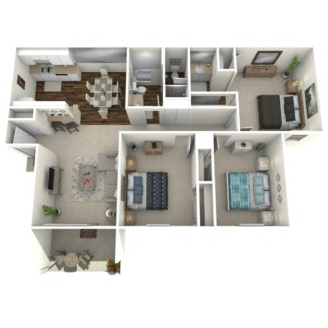 Floorplan - Villa Creek Apartments