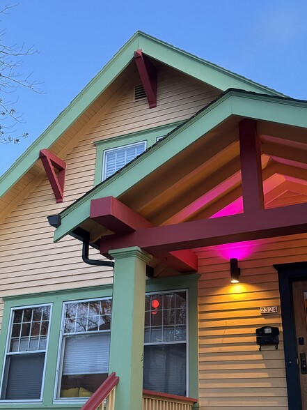 Exterior of house, entrance - 2322 SE Main St