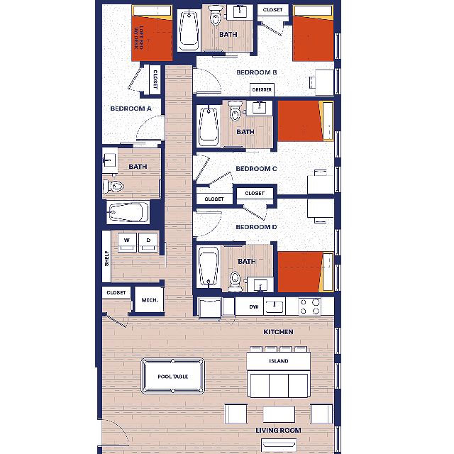 4 BEDROOM, 4 BATH DELUXE - The York