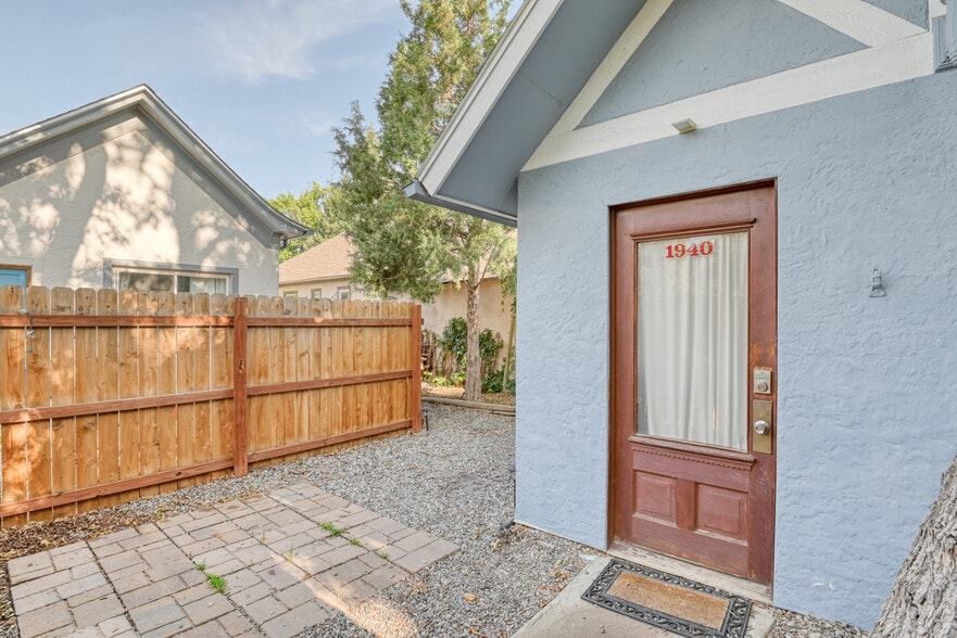 Paver patio in the yard - 431 N Franklin St