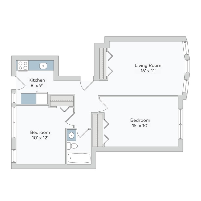 Floorplan - 5222-38 S. Drexel Avenue