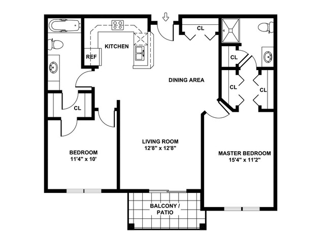 Floorplan - Highlands South Apartments