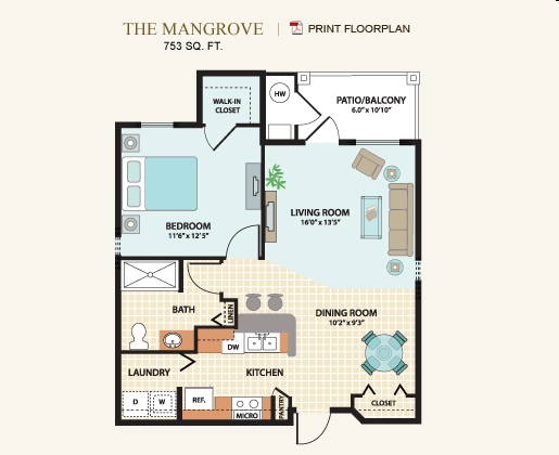 1BR/1BA - Grand Reserve