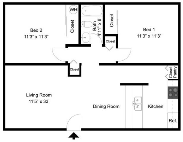 Floorplan - Sunrise Estates Apartments