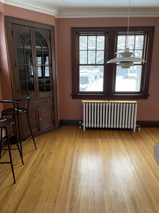 Dining room with two built-in hutches - 4334 Drew Ave S