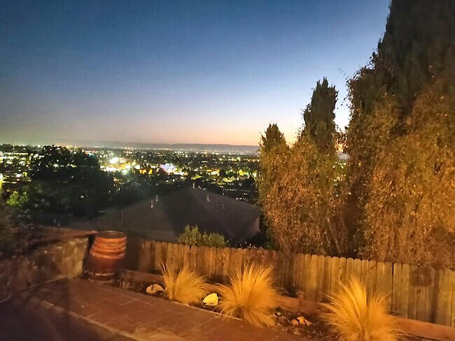Nighttime Bay View from Backyard - 2043 Altamont Rd
