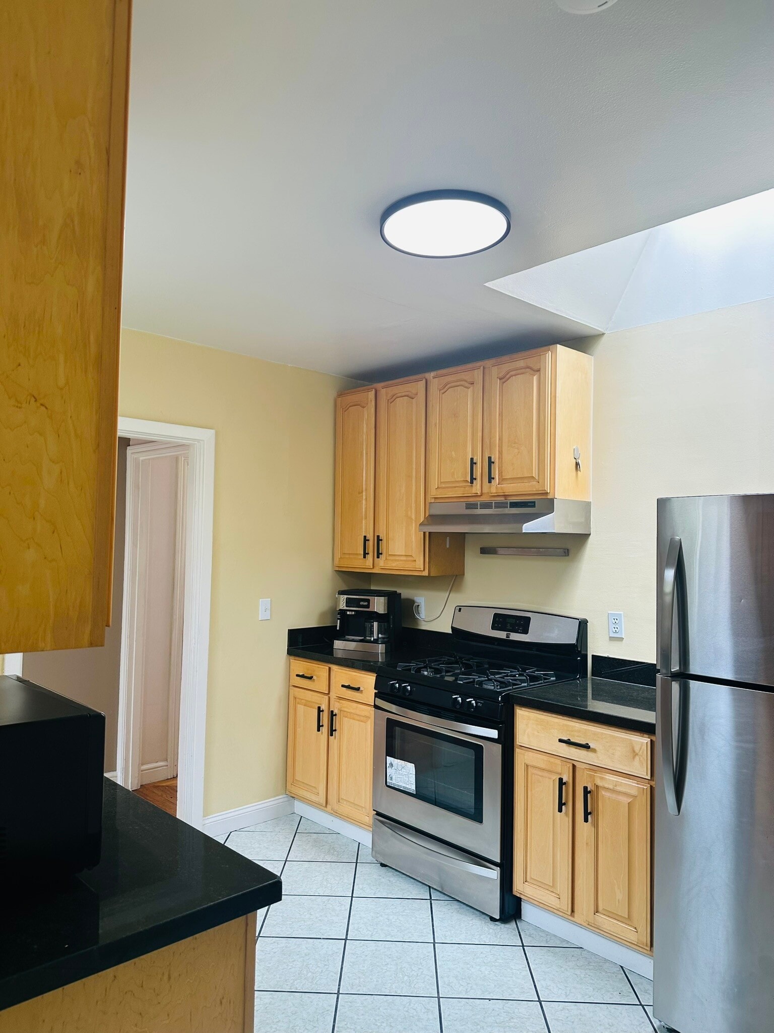 Kitchen view with appliances. 13ft., 2in x 6ft. wide - 245 Concord St
