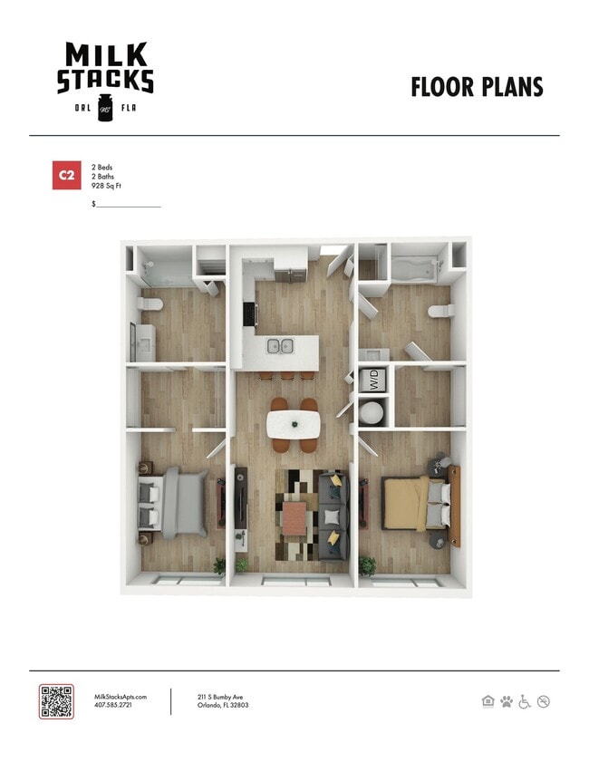 Floorplan - The Milk Stacks Apartments