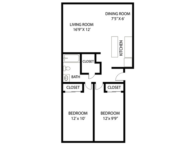 2 Bedroom - Riviera Apartments