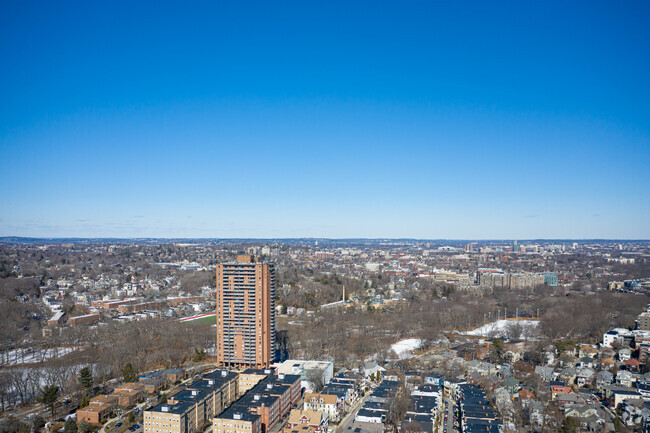 Aerial Photo - Jamaicaway Tower and Townhouses