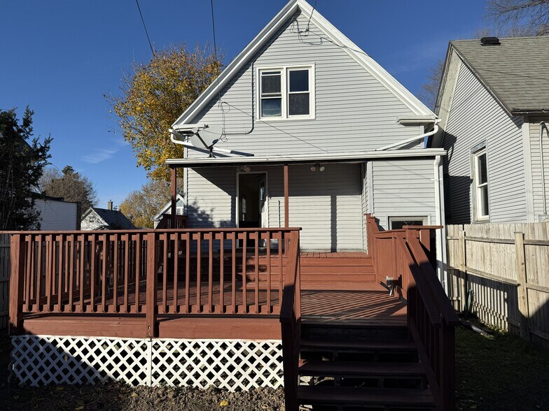 Back deck/house North facing - 3747 E Pulaski Ave