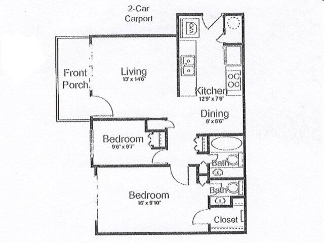 2BR/2BA - Summerstone Duplexes