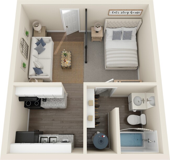 studio 3d floor plan - Magnolia Point