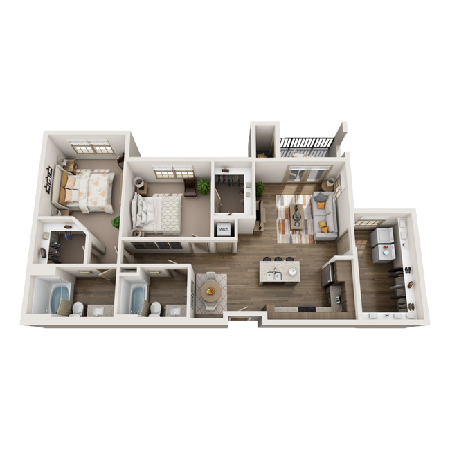 2 Bed/2 Bath w/ Detached Garage (select units) - 22 North