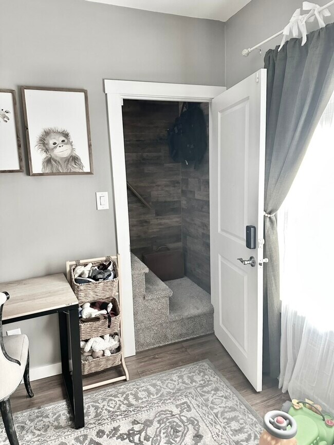 stairs to upstairs - 135 E Wayne Ter