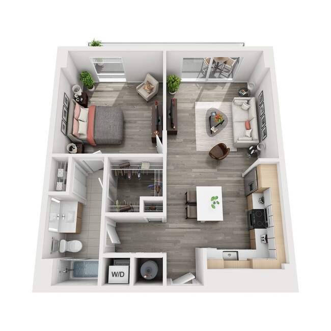 Motion at Dadeland A1-A Floor Plan - Motion at Dadeland