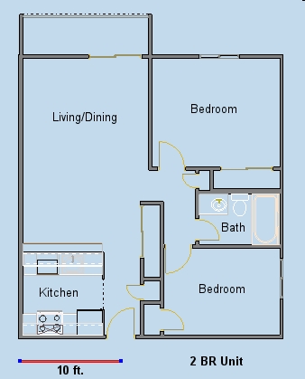 2BR/1BA - El Estero Apartments