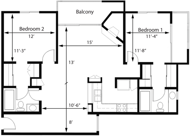 Floorplan - Midvale Towers